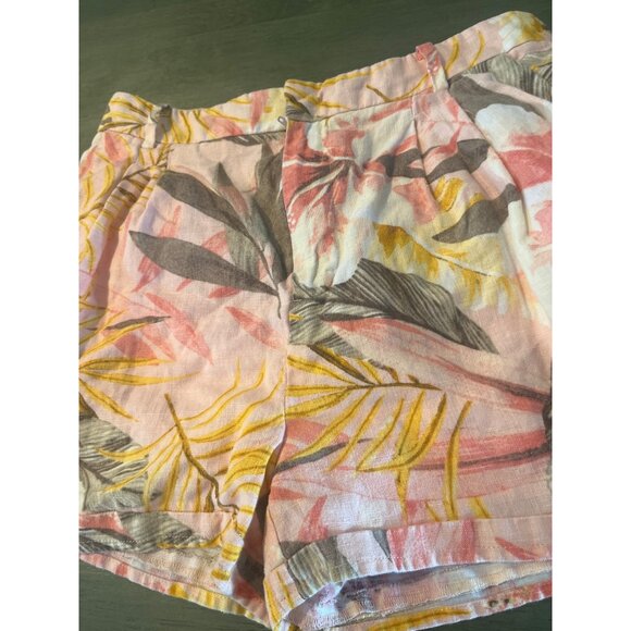 Joie Womens Jalynn Floral Linen High-Waisted Shorts Size 2 - Picture 4 of 9